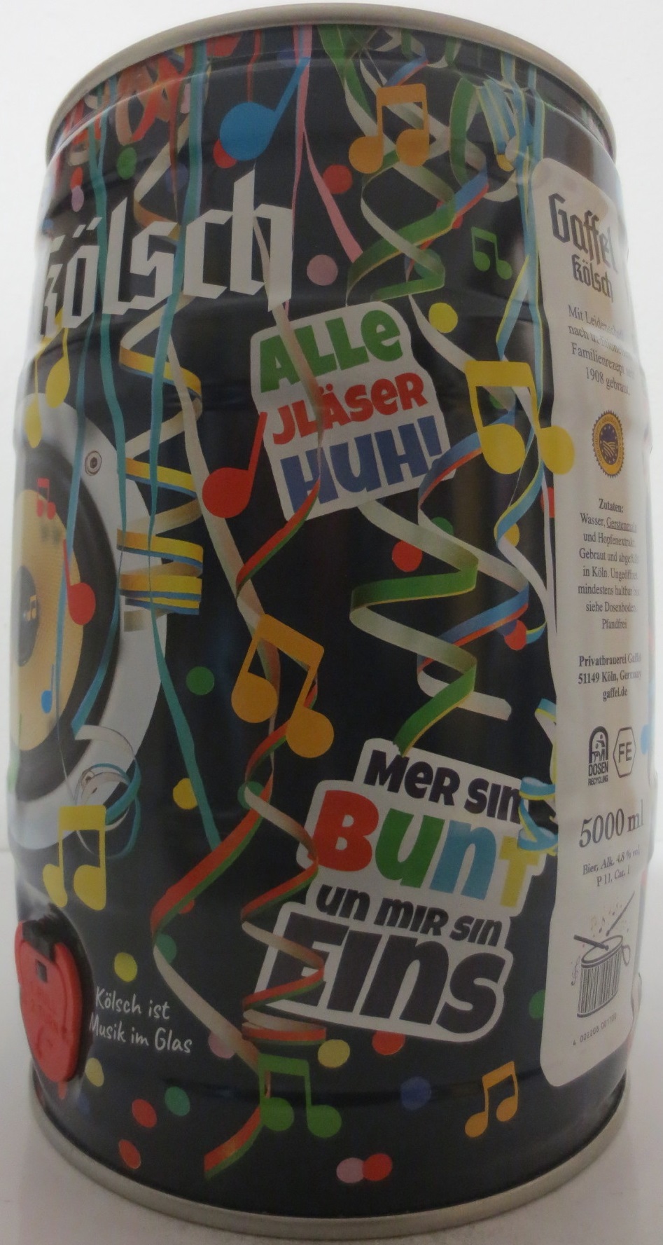 Gaffel kölsch DIE MUSIK ZUM FÄSSCHEN (5L) Nr.1