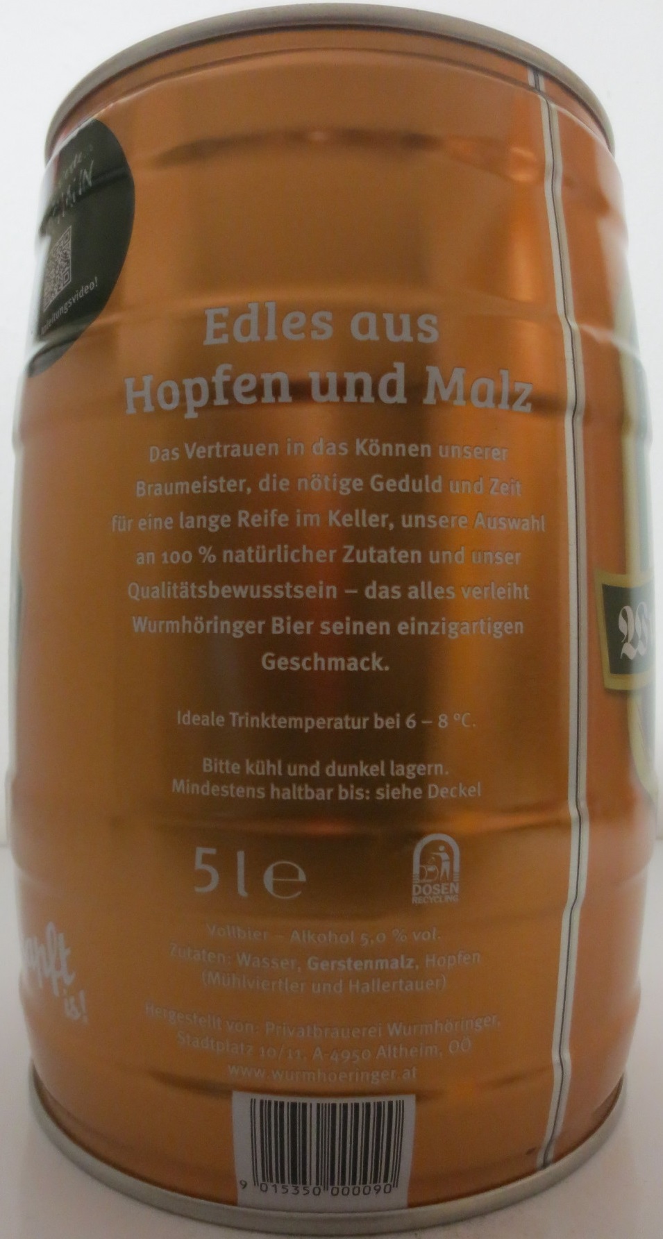 Wurmhörniger BIER (5L) Nr.1 