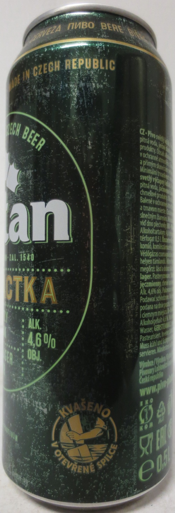 Platan JEDENÁCTKA SVĚTLÝ LEŽÁK (50cl) (B/O) č.1