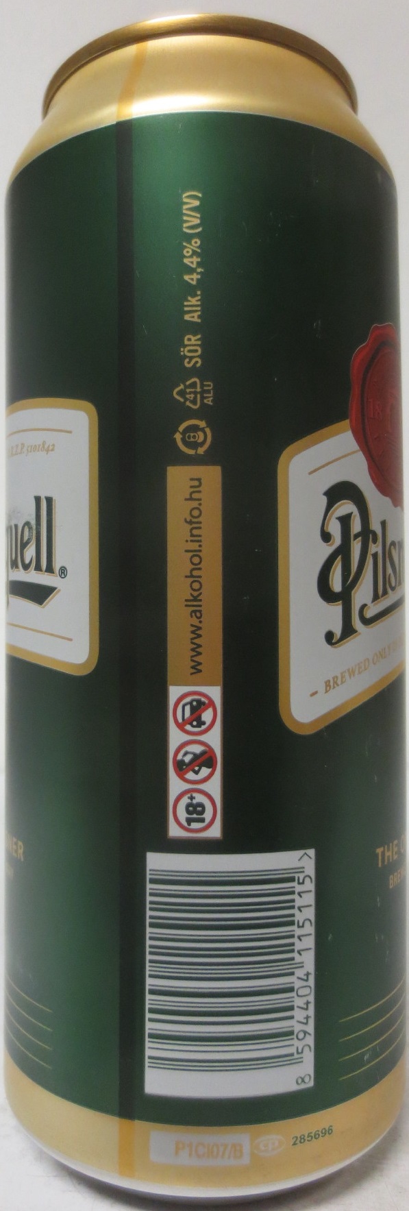 Pilsner Urquell P.U. THE ORIGINAL PILSNER BREWED THE ORIGINAL WAY (HU) (50cl) (B/O) č.1