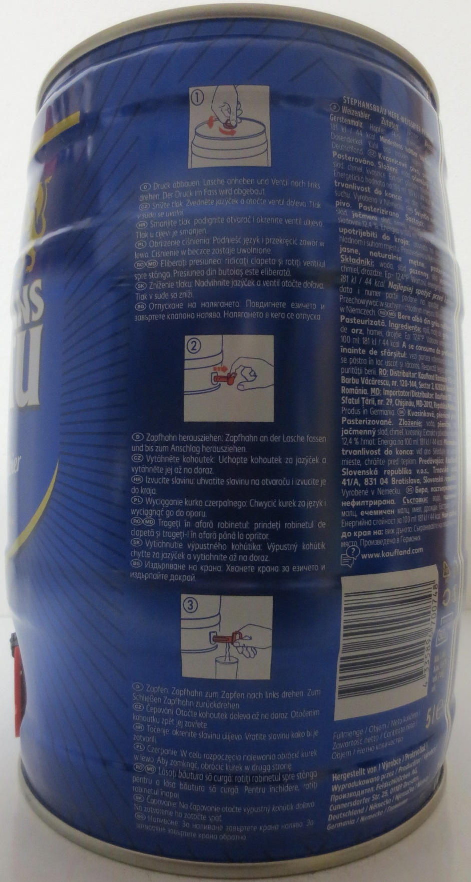 STEPHANS BRÄU Hefe-Weißbier GEBRAUT NACH DEM DEUTSCHEN REINHEITSGEBOT GEBRAUT (5L) Nr.1