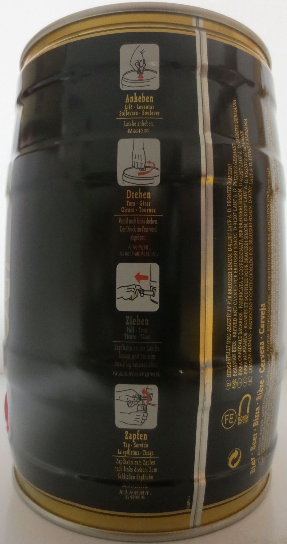 BURG GOLD Schwarzbier (5L) Nr.1 