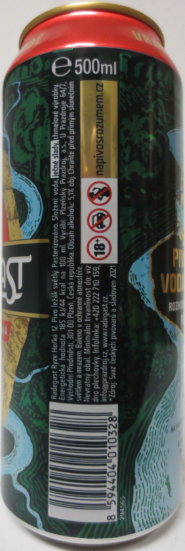RADEGAST 12 PIVO TOBĚ VODA PŘÍRODĚ (50cl) (B/O) č.1