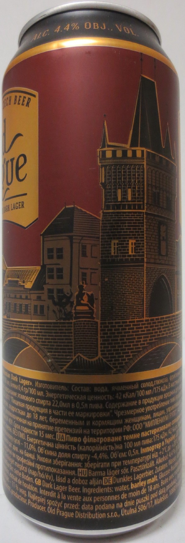 Old Prague BOHEMIAN PREMIUM DARK LAGER (50cl) (B/O) č.2