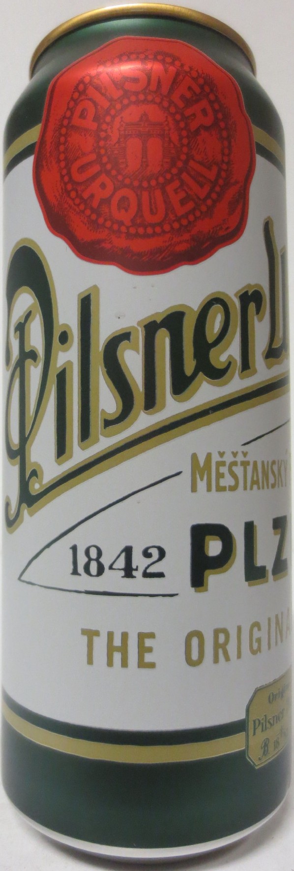 Pilsner Urquell MĚŠŤANSKÝ PIVOVAR 1842 PLZEŇ THE ORIGINAL PILSNER (SK) (50cl) (B/O) č.1 