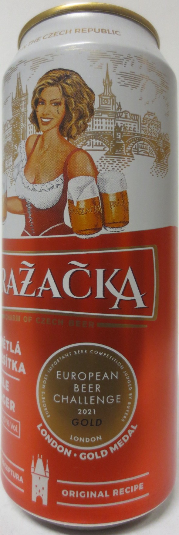 PRAŽAČKA SVĚTLÁ DESÍTKA PALE LAGER EUROPEAN BEER CHALLENGE 2021 (50cl) (B/O) č.1