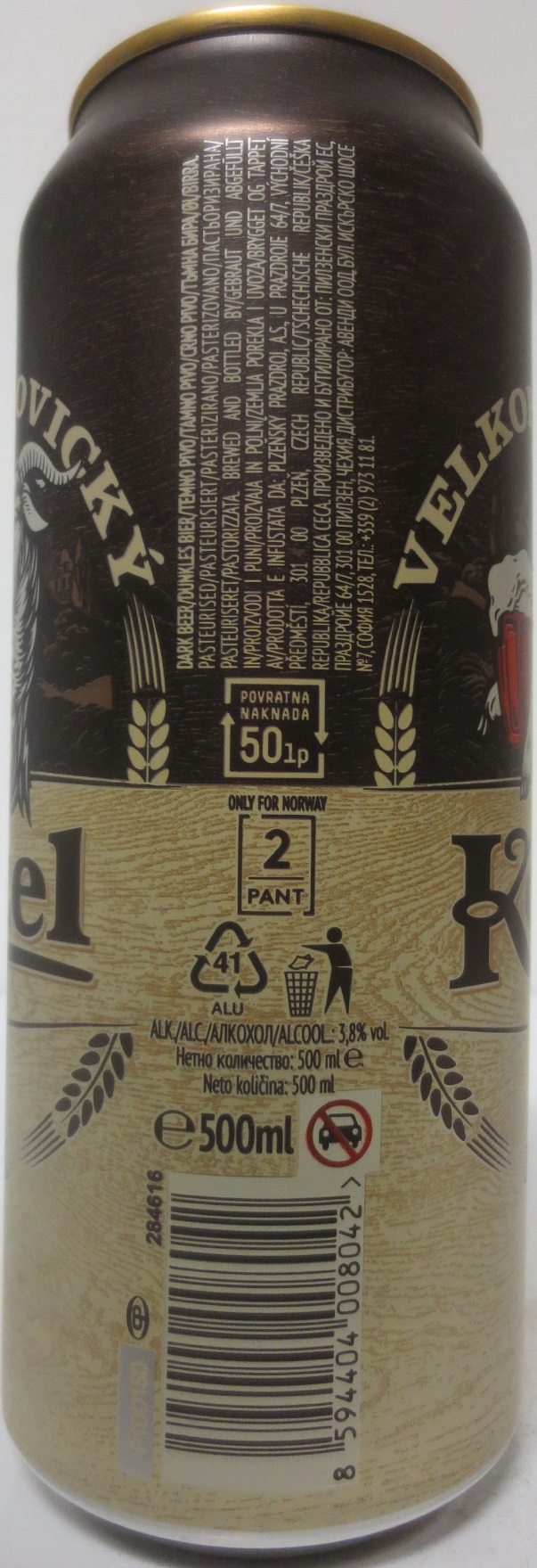 VELKOPOPOVICKÝ Kozel 1874 DARK (HR) (50cl) (B/O) č.1