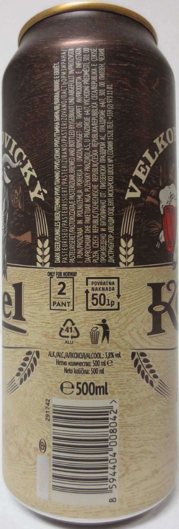 VELKOPOPOVICKÝ Kozel 1874 DARK (HR) (50cl) (B/O) č.2