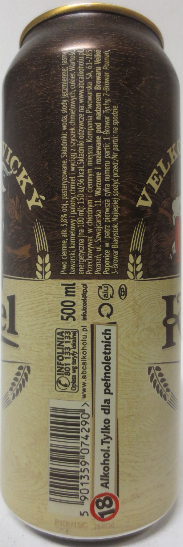 VELKOPOPOVICKÝ Kozel 1874 ČERNÝ (PL) (50cl) (B/O) č.1