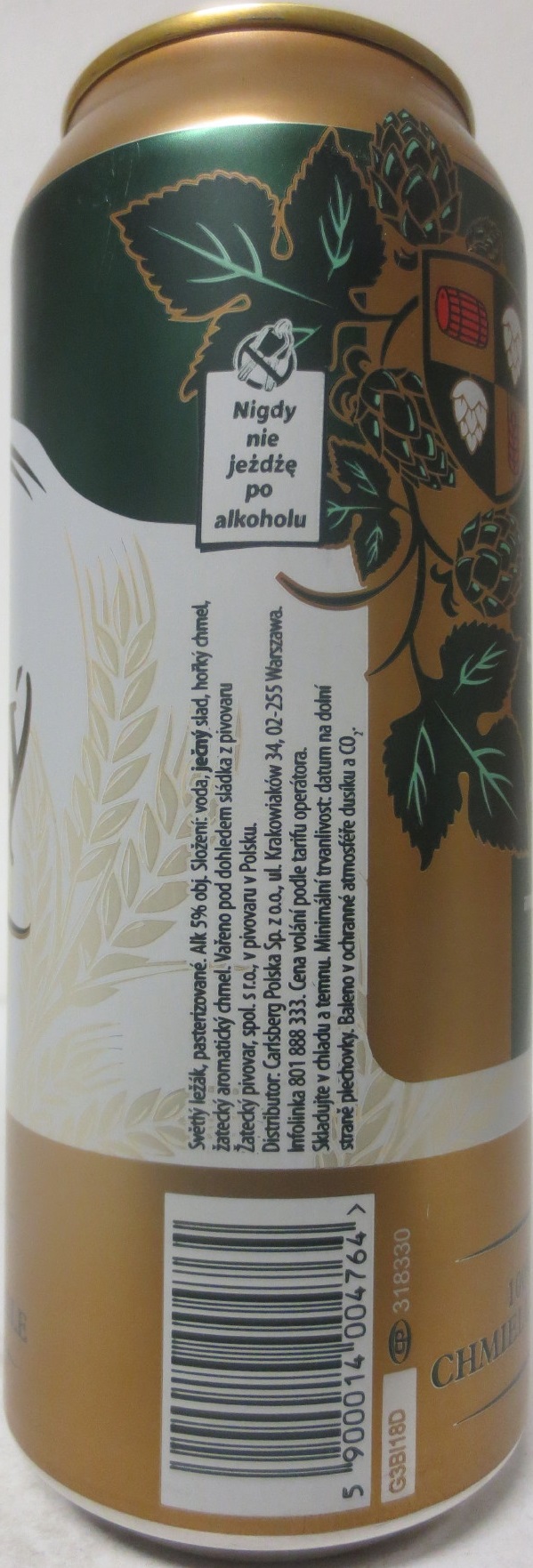 Žatecký světlý LEŽÁK 100% ŽATECKÉHO AROMATICKÉHO CHMELE 3,09 ZL(50cl) (B/O) č.3