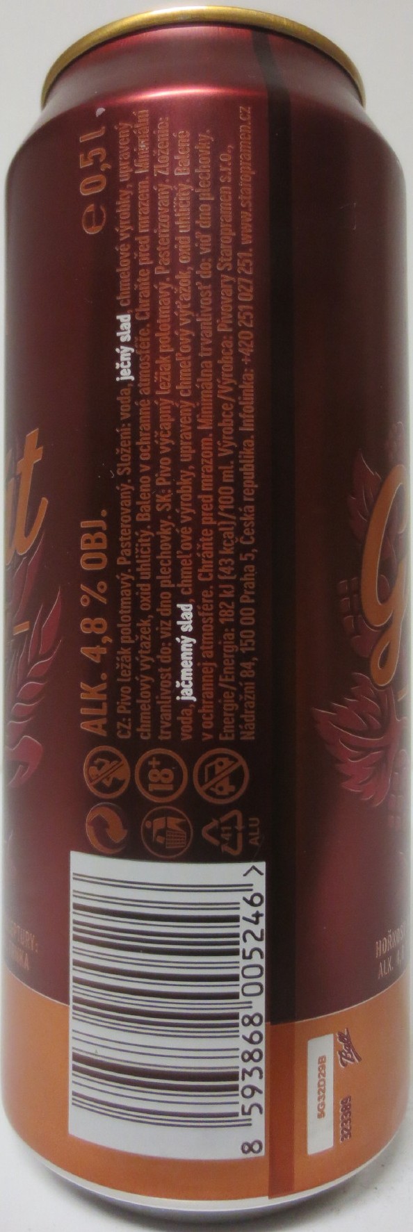 Starpramen Granát -POLOTMAVÝ- (50cl) (B/O) č.2 