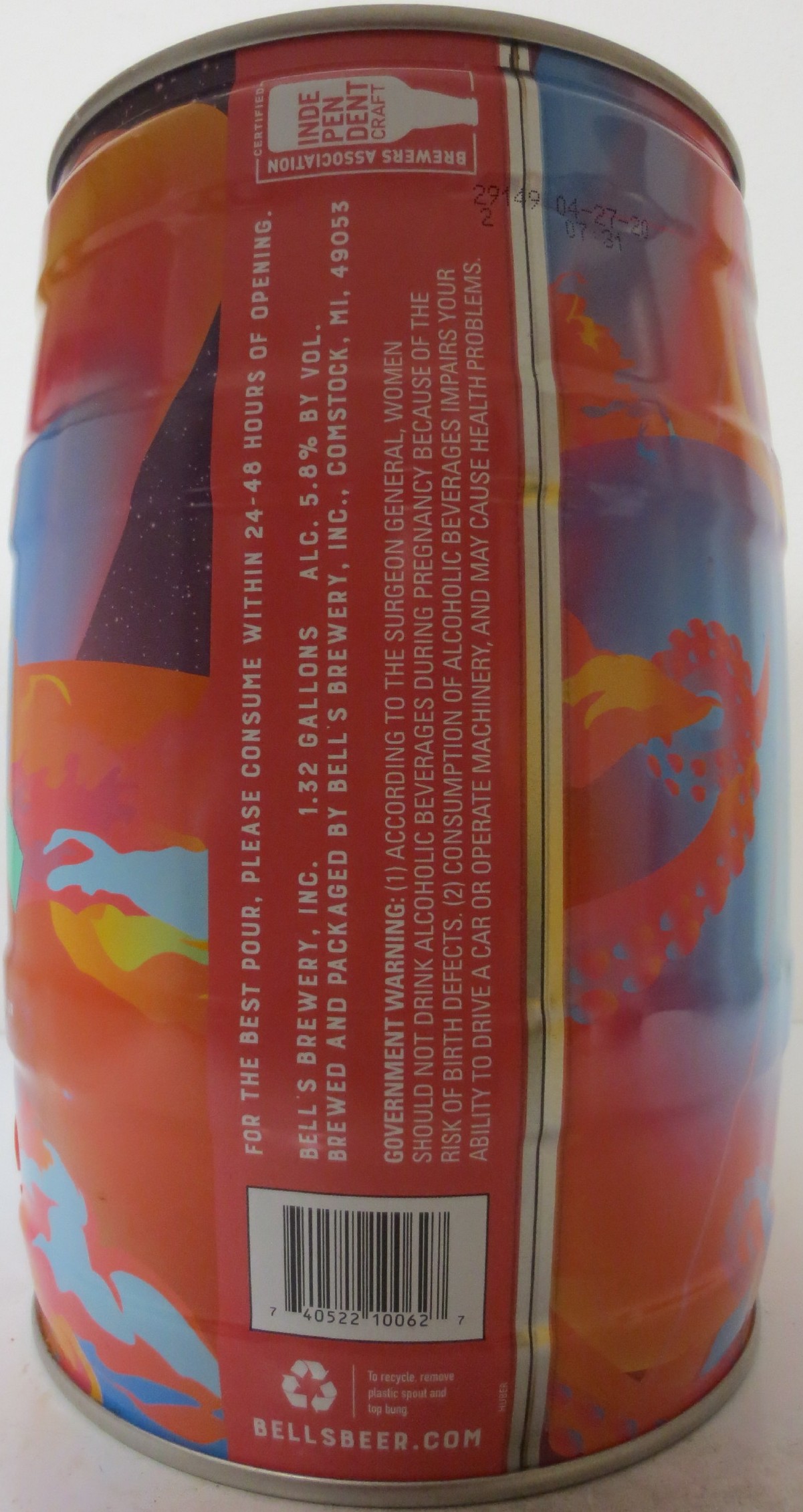 BELL´S OBERON ALE 2020 (5L) Nr.1 