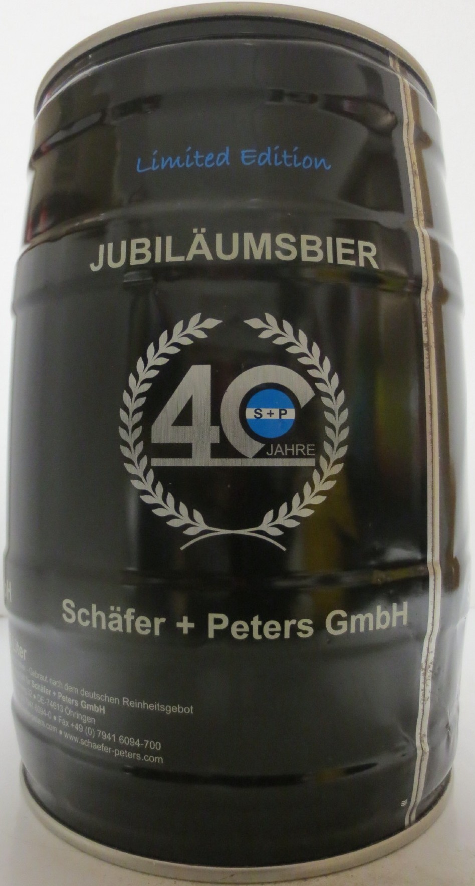 Schäfer + Peters GmbH JUBILÄUMSBIER 40 JAHRE (5L) Nr.1