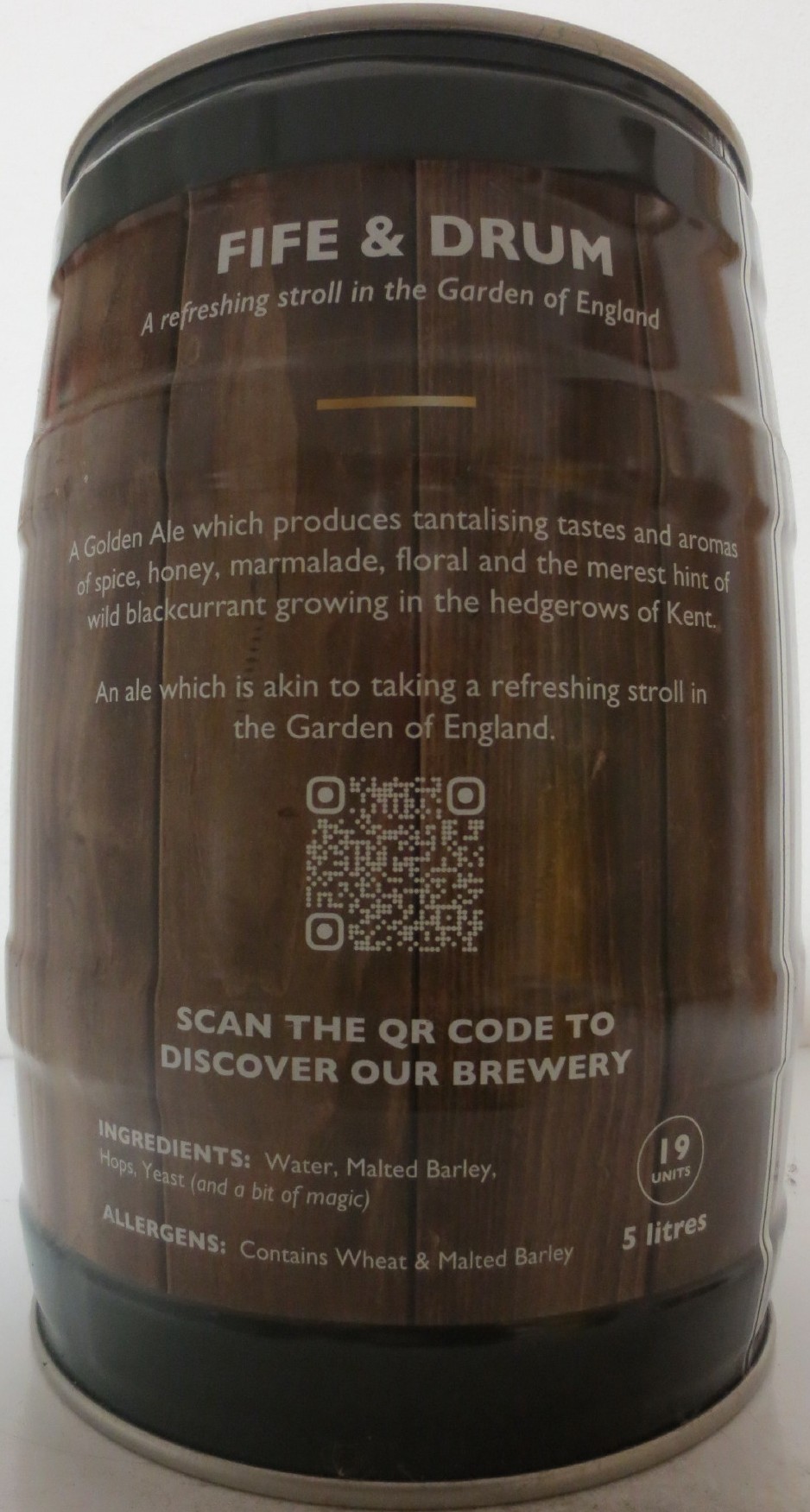 MUSKET BREWERY FIFE & DRUM KENTISH GOLDEN ALE (5L) Nr.1