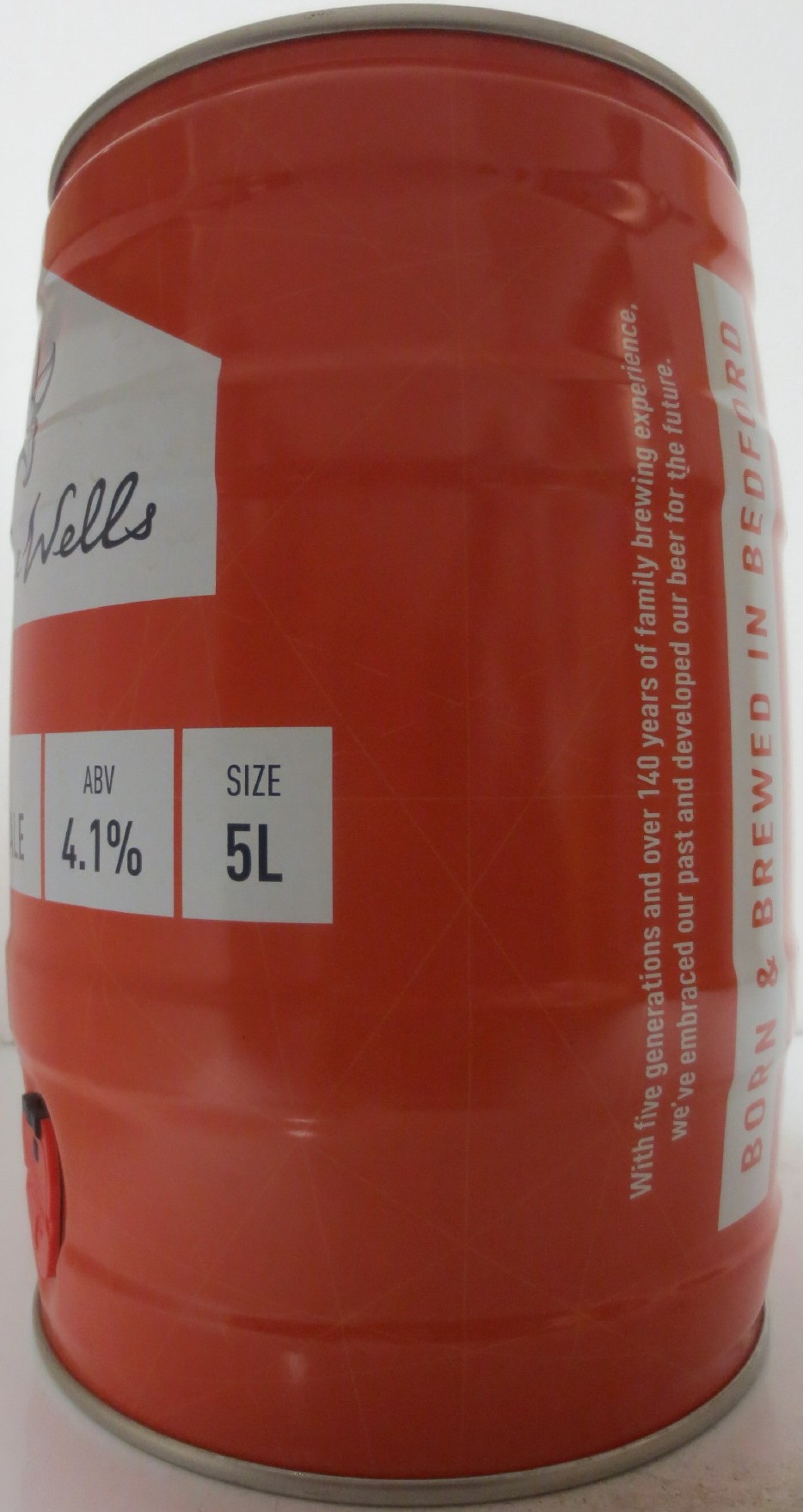 Charlie Wells BEER LEGACY GOLDEN ALE ABV 4.1% SIZE 5L (5L) Nr.1
