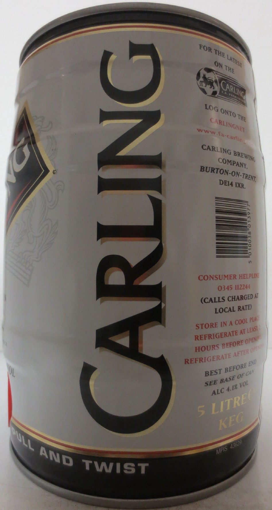 CARLING BREWED IN BRITAIN (5L) Nr.1 