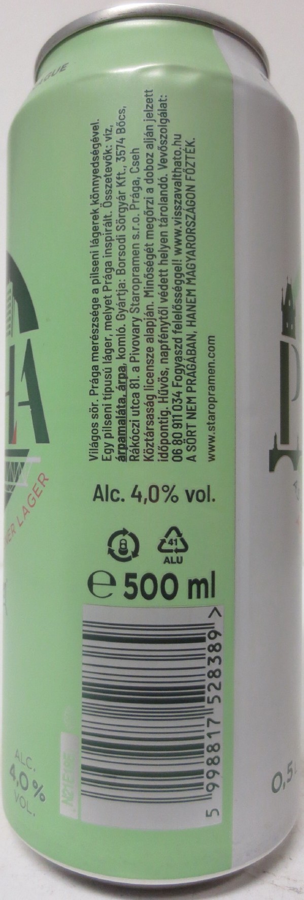 PRAHA BY Staropramen (H) (50cl) (B/O) č.2