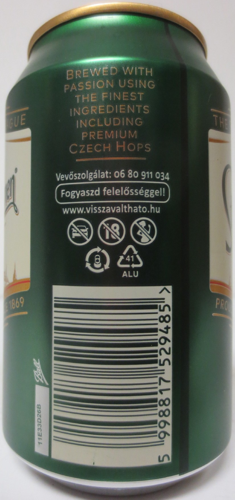 Staropramen EST. IN PRAGUE KNOWN FOR ITS BALANCED TASTE (H) (33cl) (B/O) č.1