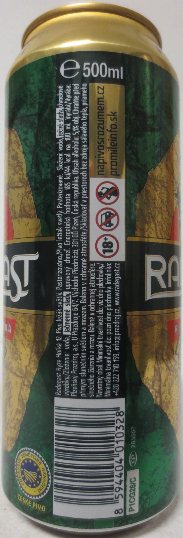 RADEGAST RYZE 12 HOŘKÁ ŽIVOT JE HOŘKÝ BOHU DÍK (CZ+SK) (50cl) (B/O) č.1