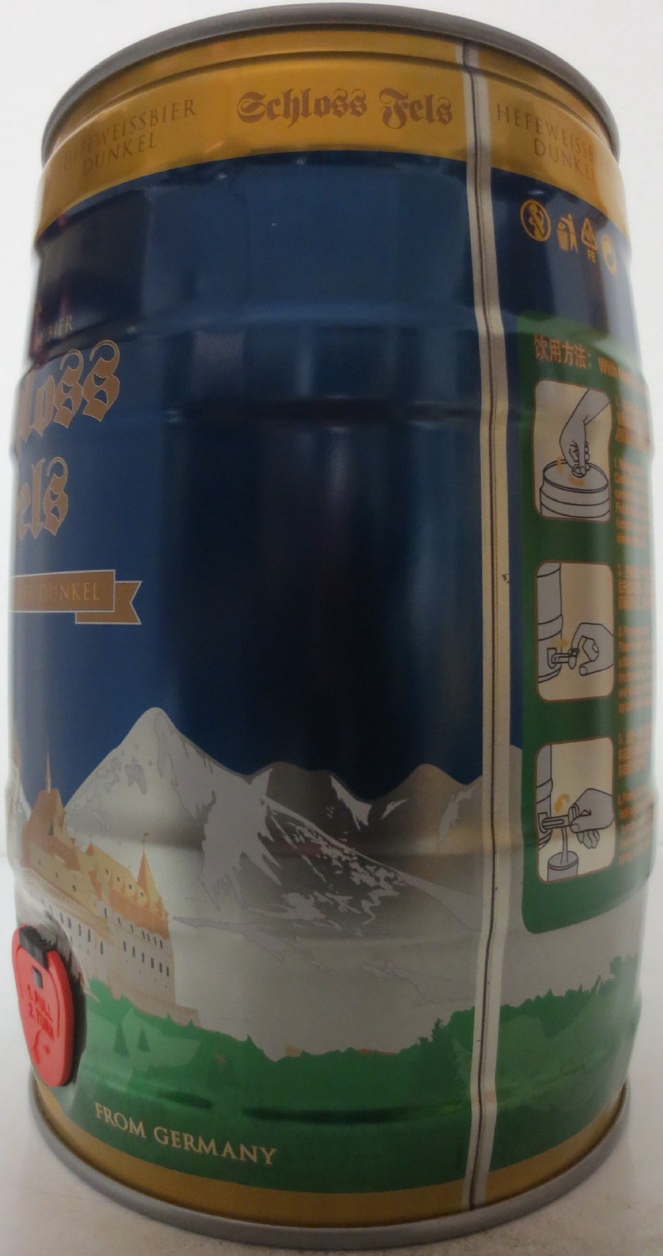Schloss Fels HEFEWEISSBIER DUNKEL PREMIUM BIER (5L) Nr.2
