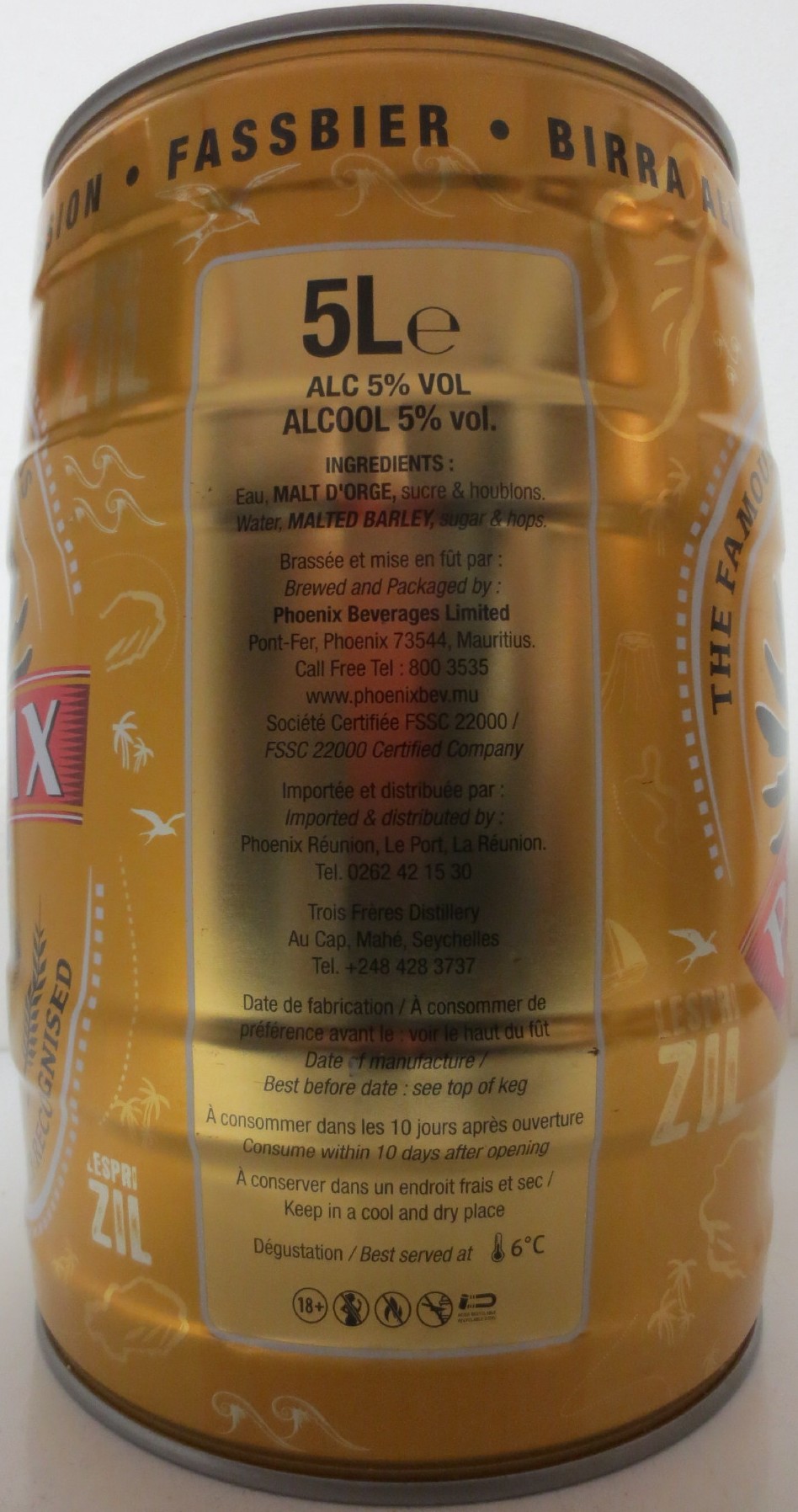 PHOENIX BEER (5L) Nr.1 