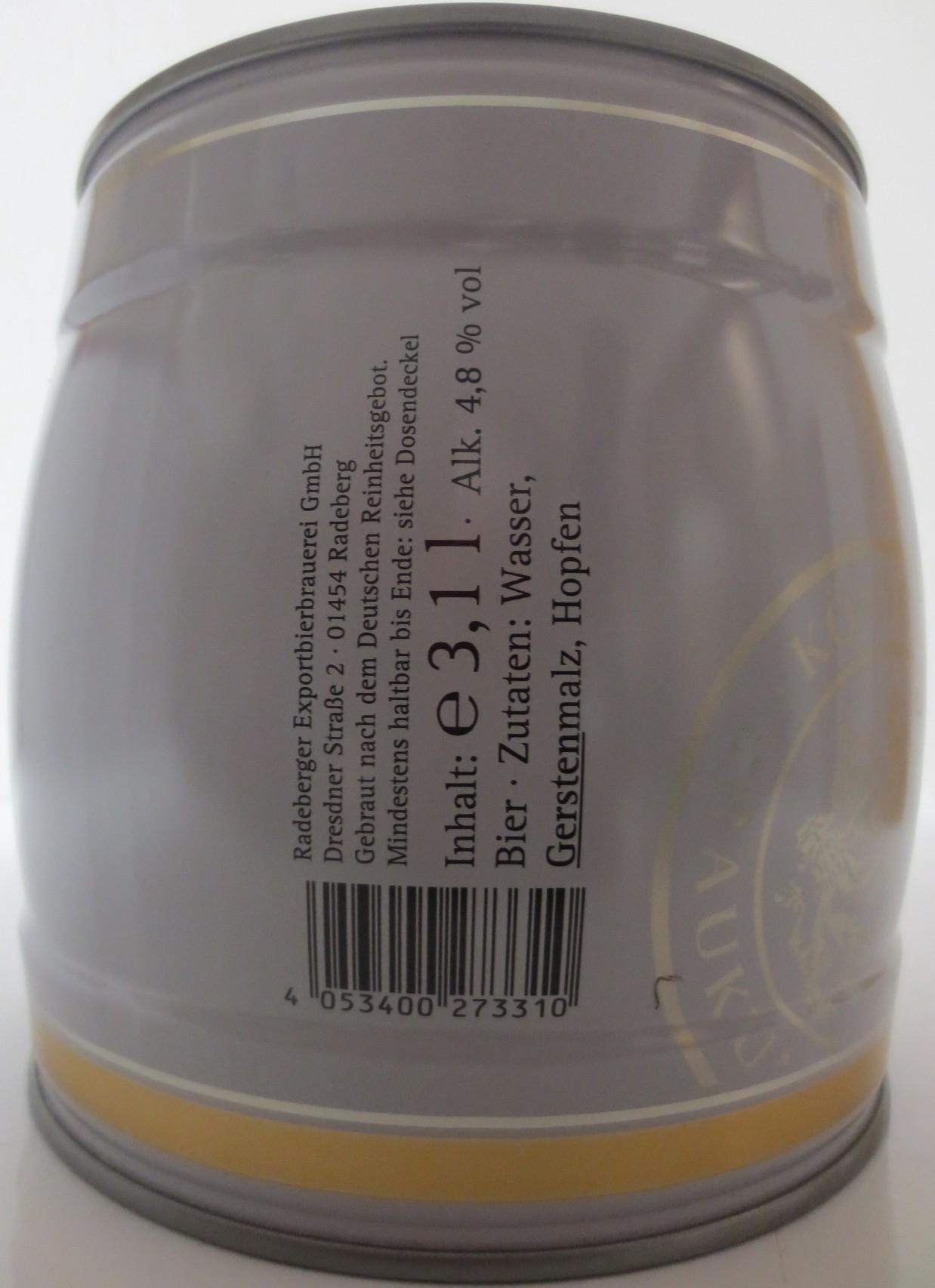 Radeberger PILSENER (3,1L) Nr.2 