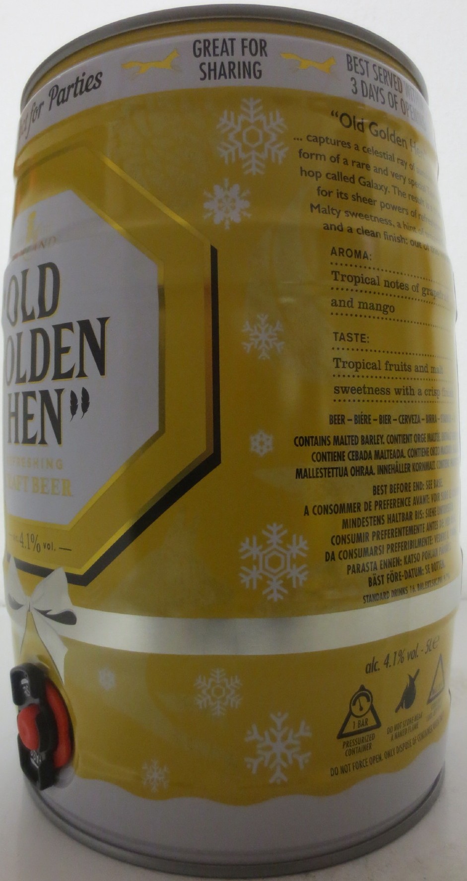MORLAND OLD GOLDEN HEN REFRESHING CRAFT BEER (5L) Nr.4