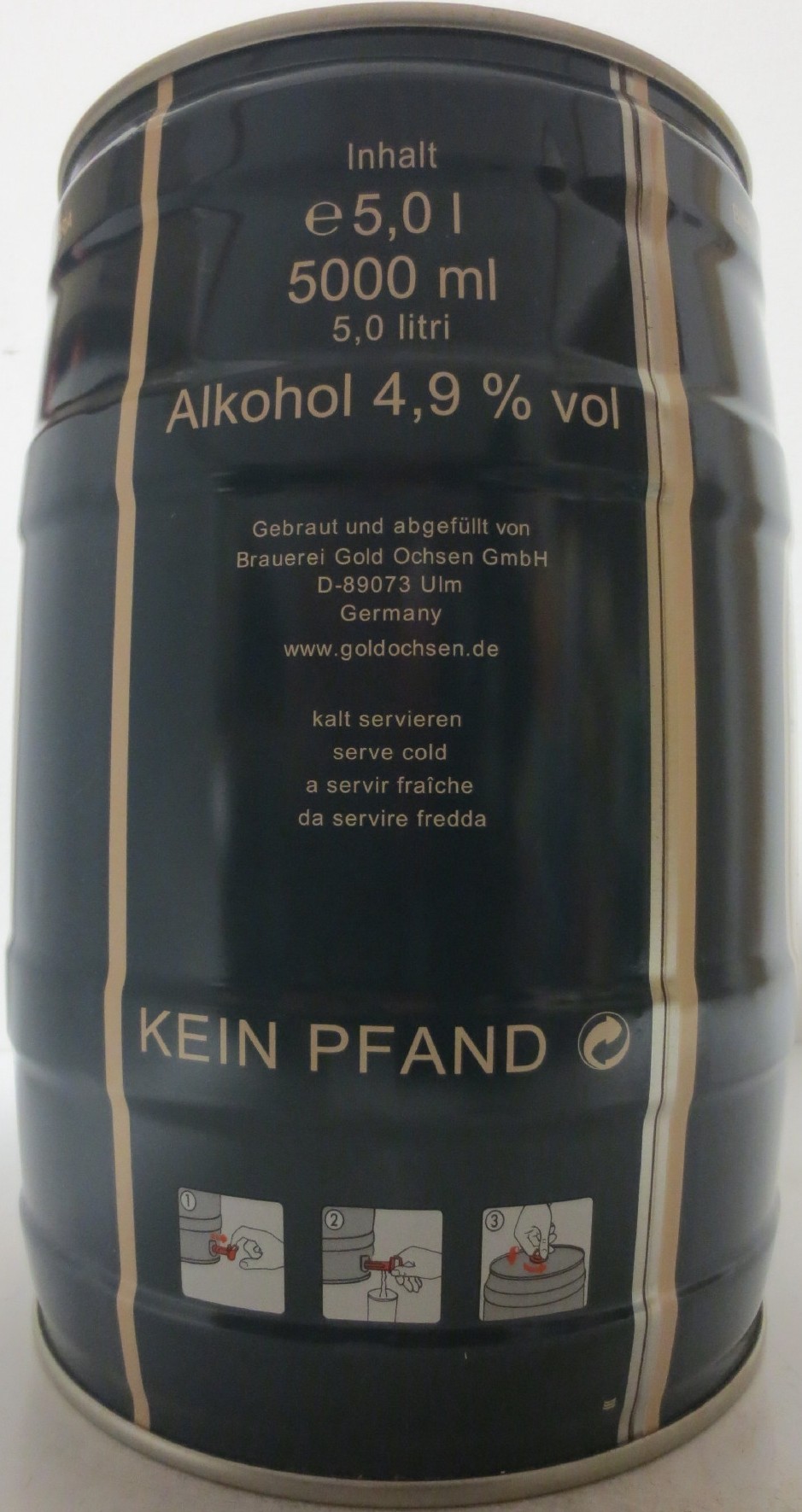 GOLD OCHSEN ULMER Hell (5L) Nr.1