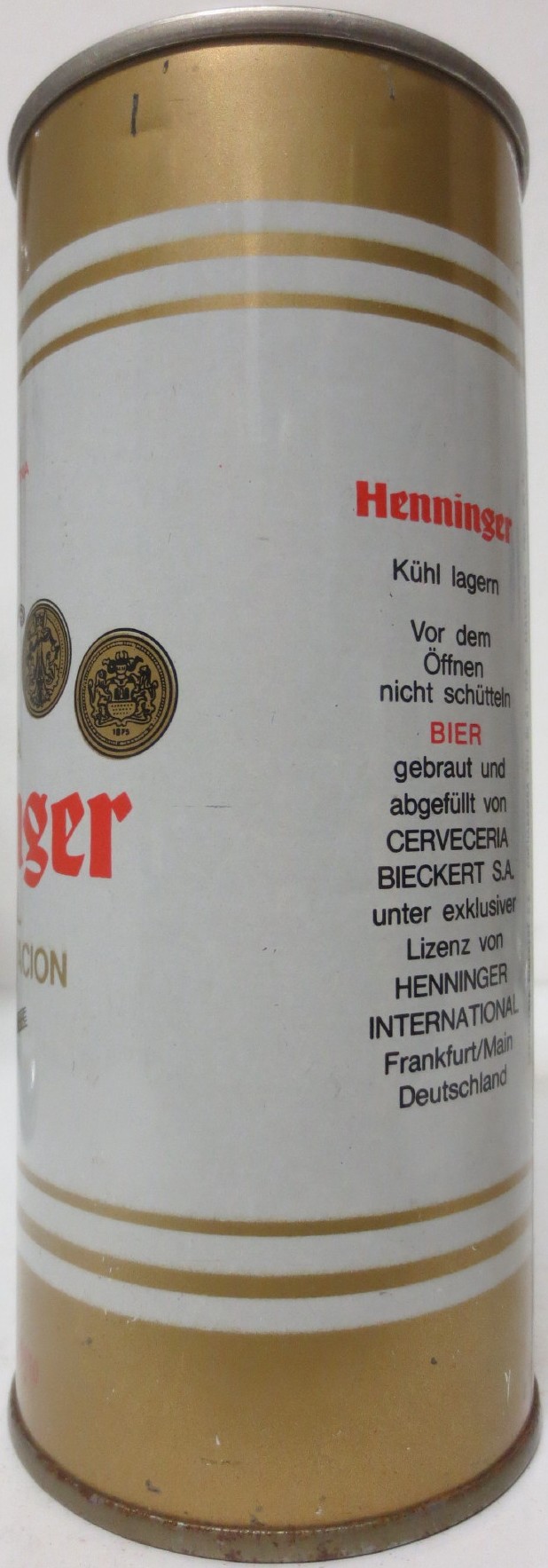 Henninger ESPECIAL TIPO EXPORTACION (47cl) (B/O) (SS) Nr.1 