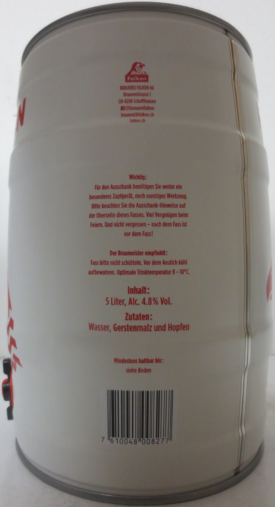 FALKEN BIER LAGER HELL (5L) Nr.1 