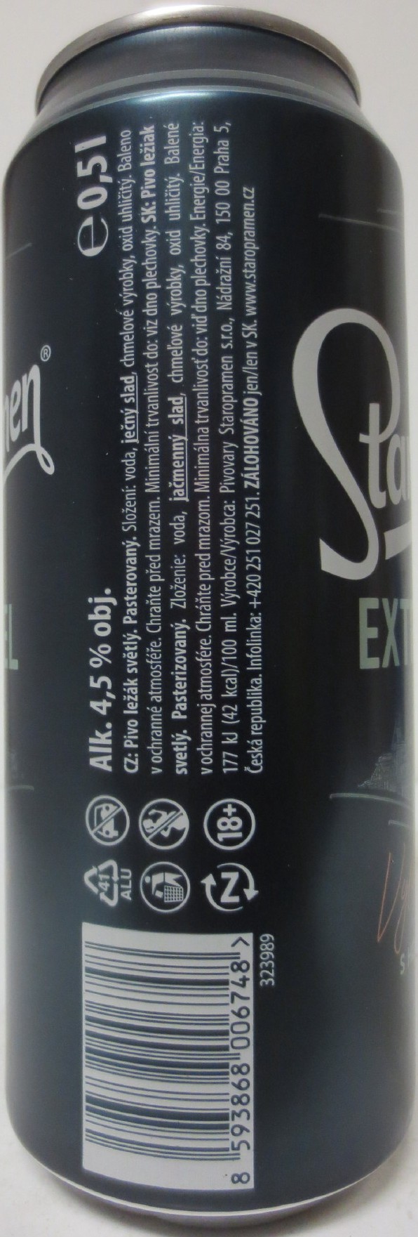 Staropramen EXTRA CHMEL Vylepšená receptura S HOŘKÝM CHMELEM PREMIANT (50cl) (B/O) č.1 