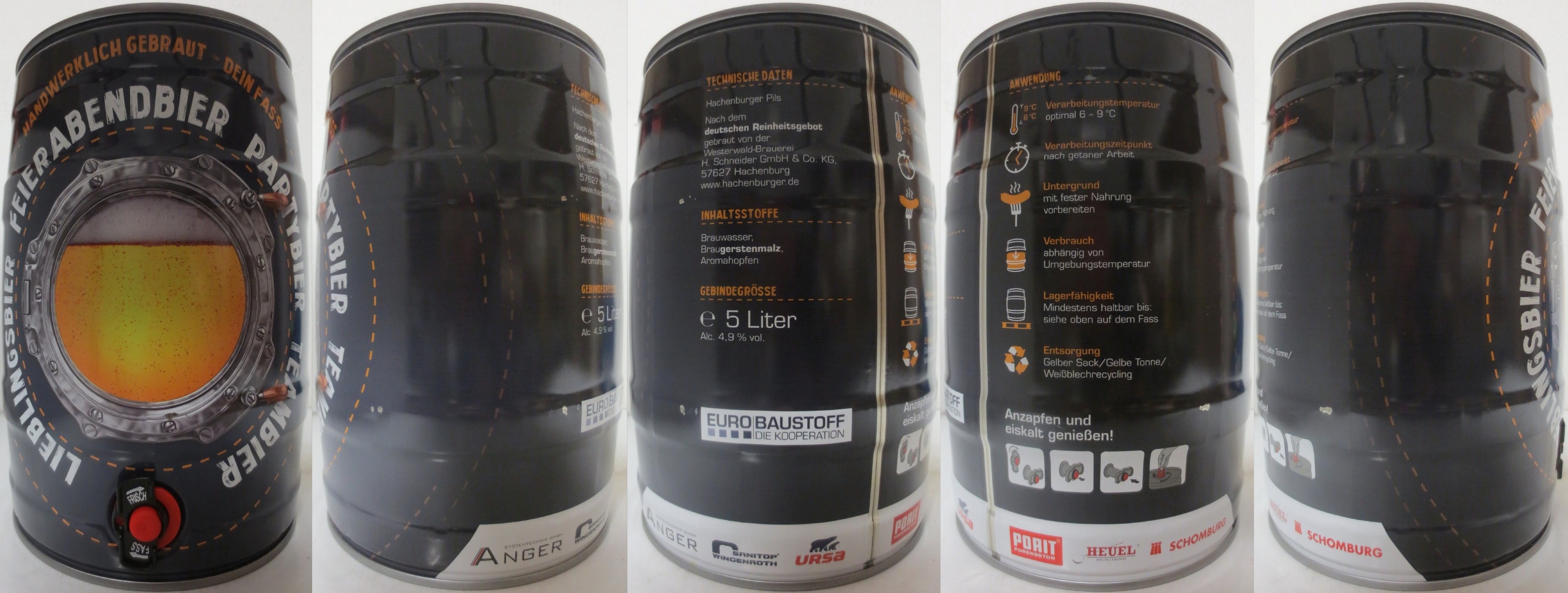 LIEBLINGSBIER FEIERABENDBIER PARTYBIER TEAMBIER ANGER (5L) Nr.2 