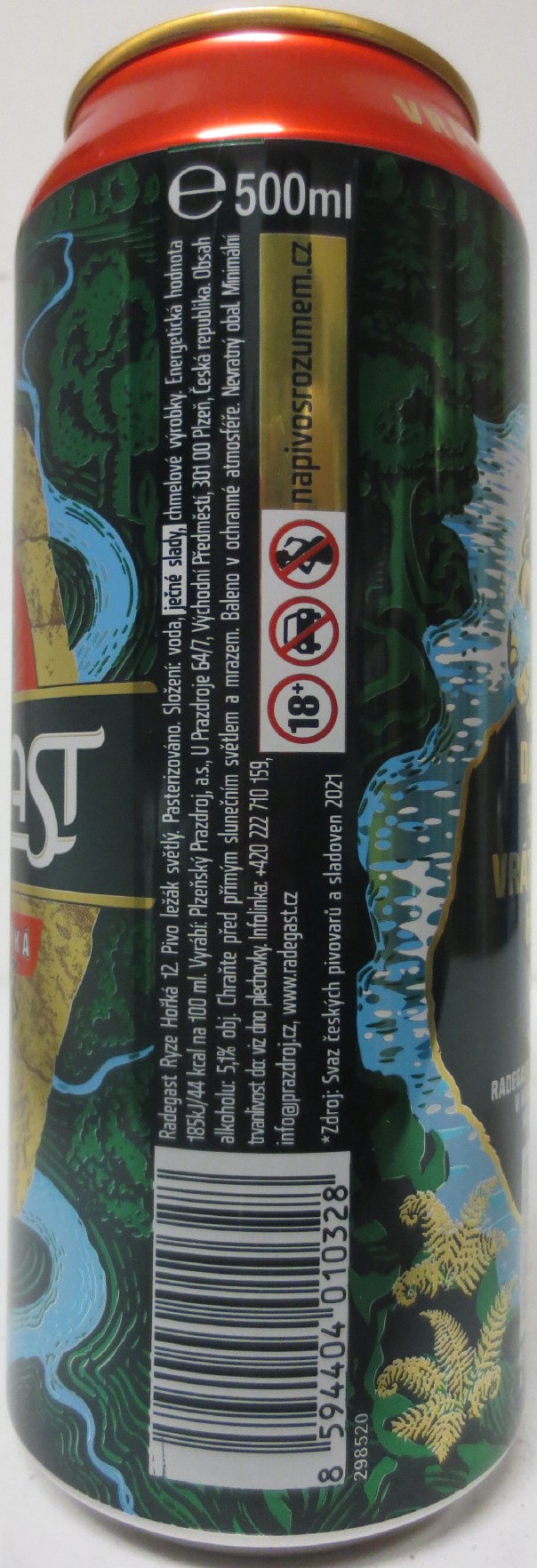 RADEGAST RYZE HOŘKÁ 12 DALI JSME SLOVO VRÁTÍME VOD KRAJINĚ BOJ O VODU 2030 (50cl) (B/O) č.1 