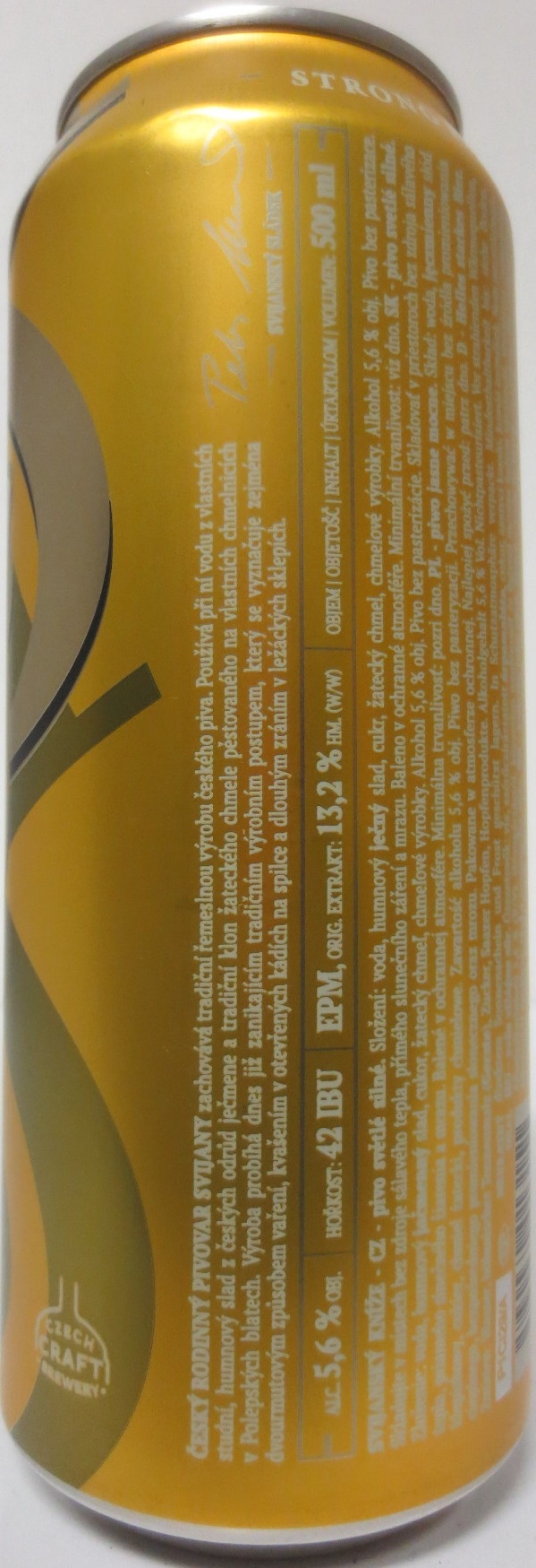 Svijany SVIJANSKÝ KNÍŽE 13 Světlé silné Tradiční pivo bez pasterizace 13 III  (CZ) (50cl) (B/O) č.1