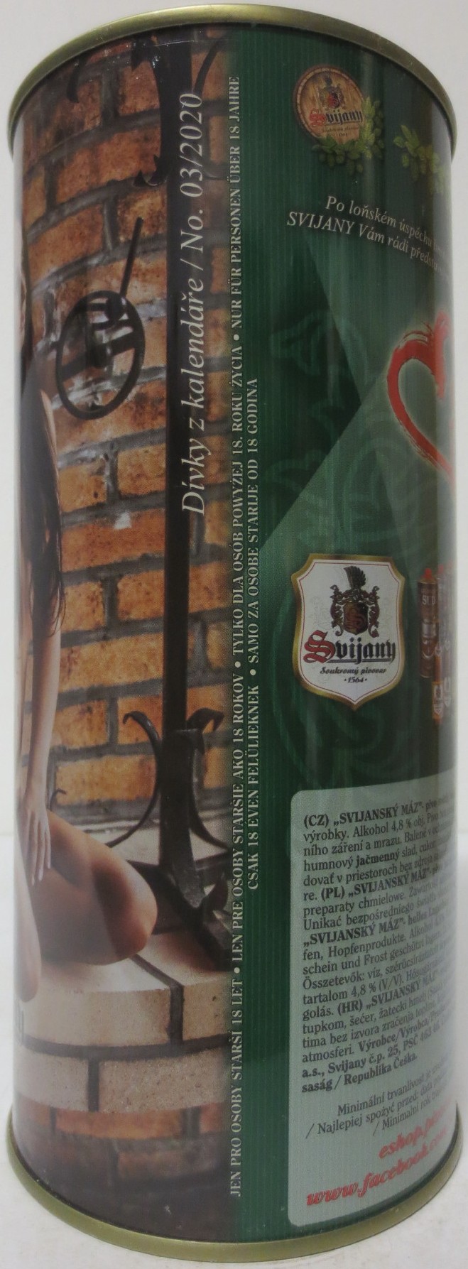 Svijany SVIJANSKÝ MÁZ dívky z kalendáře -No. 03/2020 (200cl)