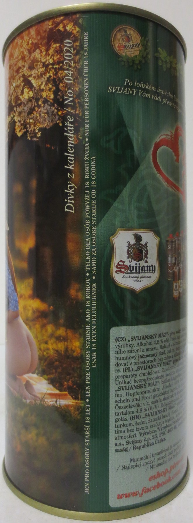 Svijany SVIJANSKÝ MÁZ dívky z kalendáře -No. 04/2020 (200cl)