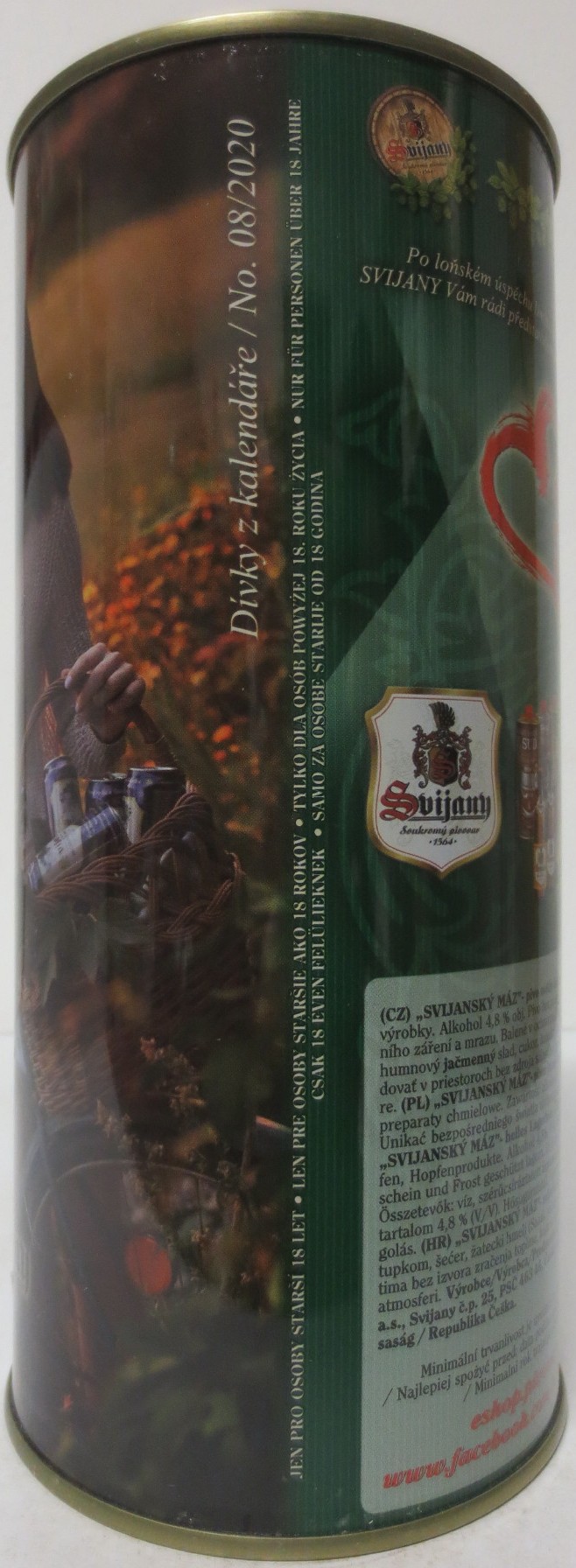 Svijany SVIJANSKÝ MÁZ dívky z kalendáře -No. 08/2020 (200cl)