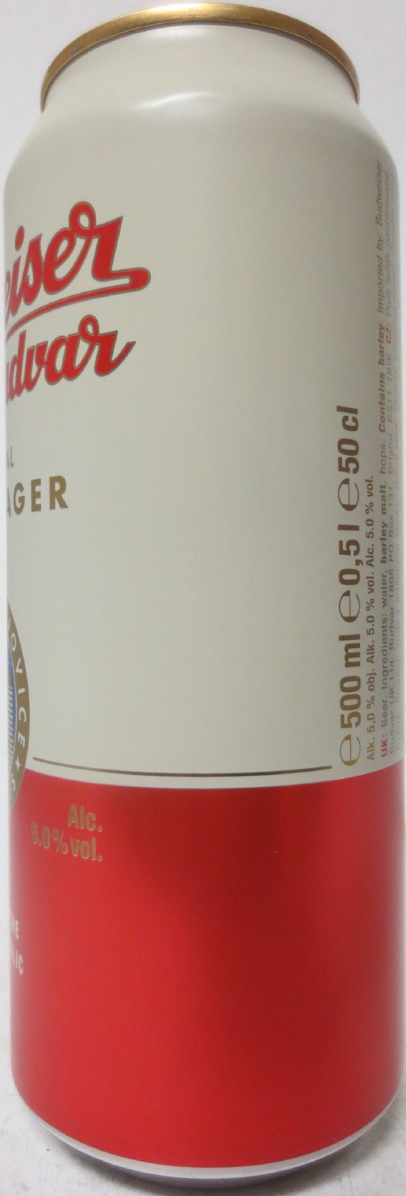 Budweiser Budvar ORIGINAL CZECH LAGER OWNED BY THE CZECH REPUBLIC (CZ) (50cl) (B/O) č.4 