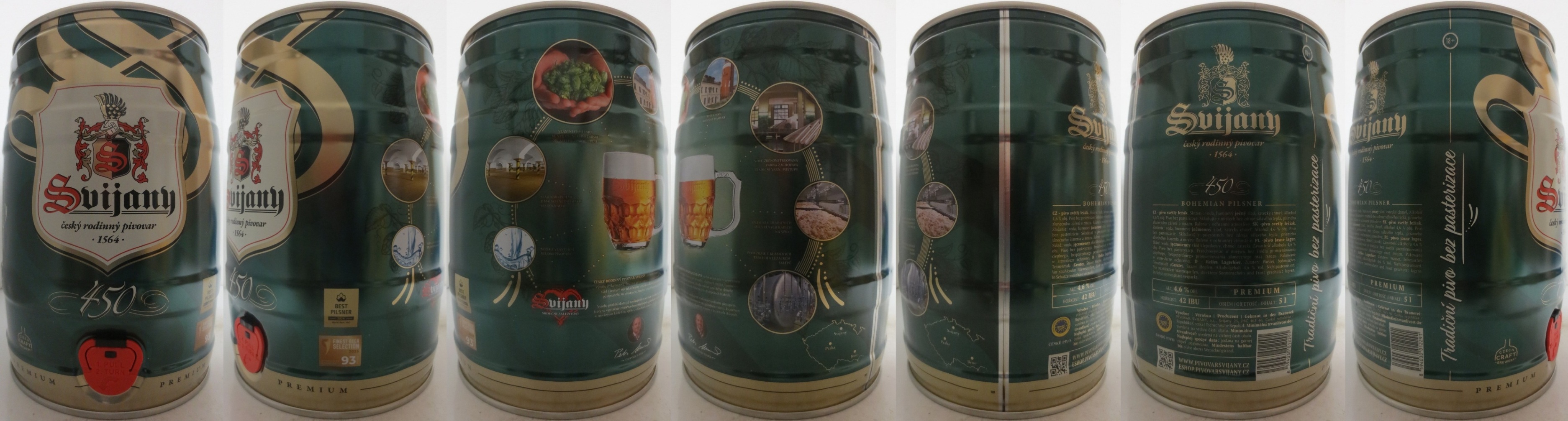 Svijany český rodinný pivovar .1564. 450 (5L) č.2