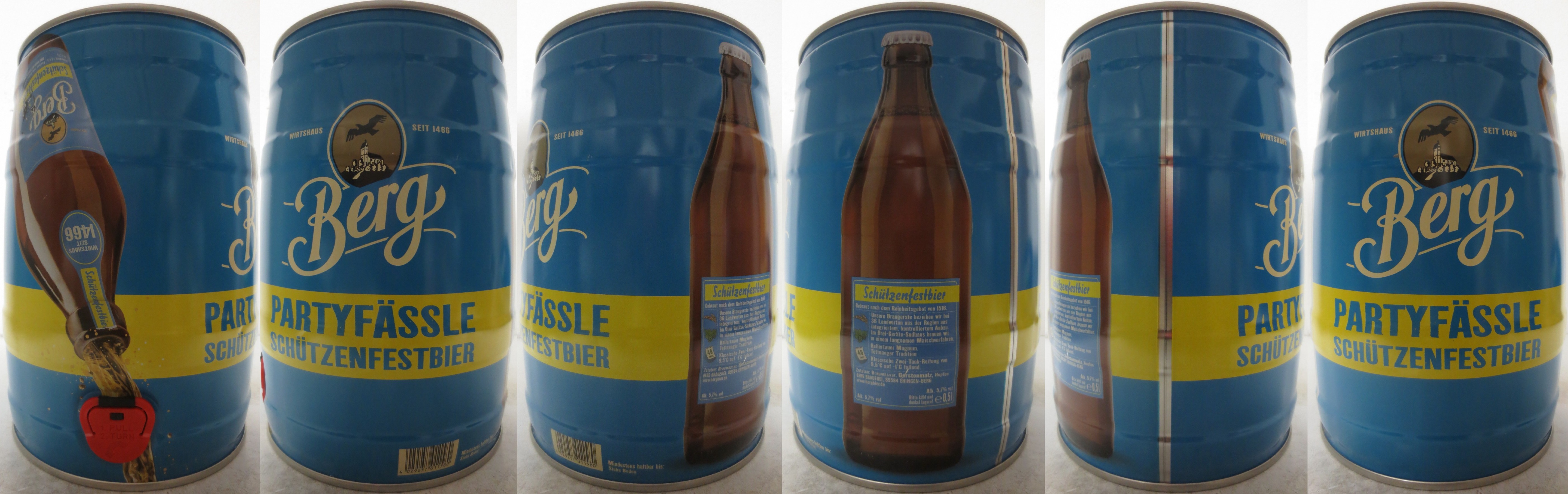 Berg PARTYFÄSSLE SCHÜTZENFESTBIER (5L) Nr.1 