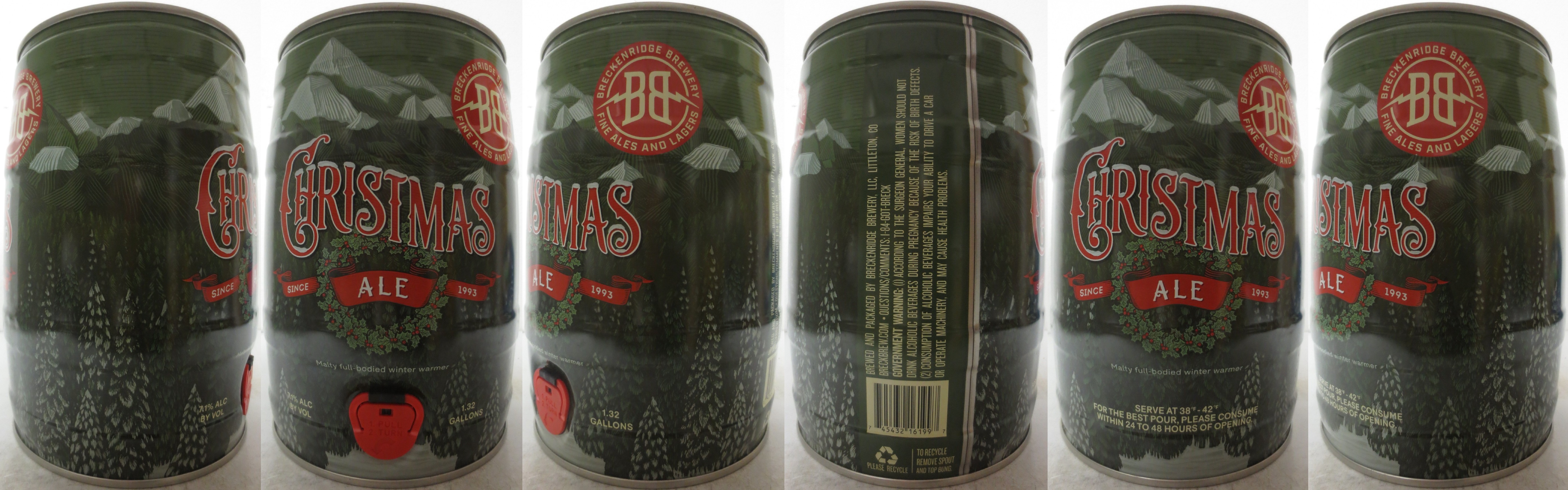 BRECKENRIDGE BREWERY CHRISTMAS ALE (5L) Nr.1 