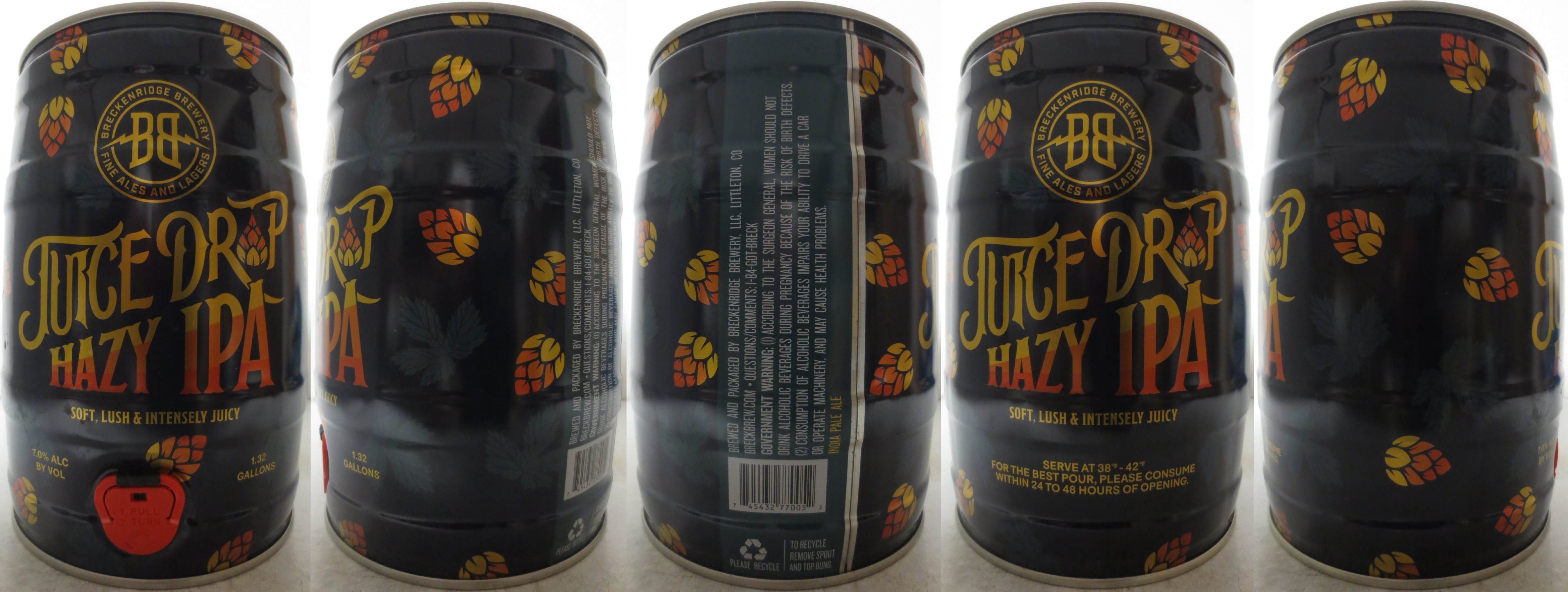 BRECKENRIDGE BREWERY JUICE DRAP HAZY IPA (5L) Nr.1