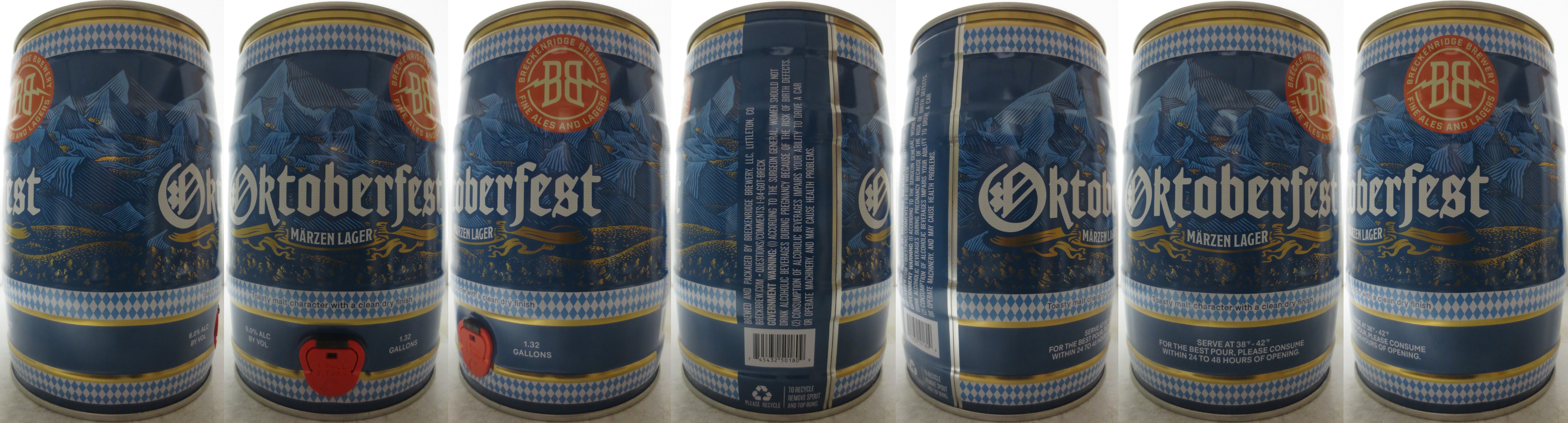 BRECKENRIDGE BREWERY Oktoberfest MÄRZEN LAGER (5L) Nr.1 