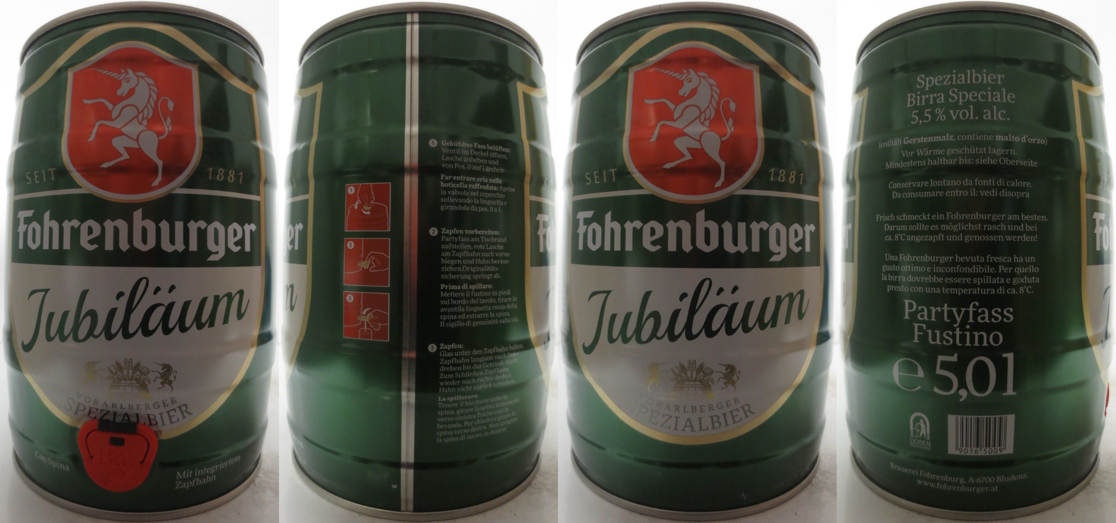 fohrenburger Jubiläum FORALRBERGER SPEZIALBIER (5L) Nr.2