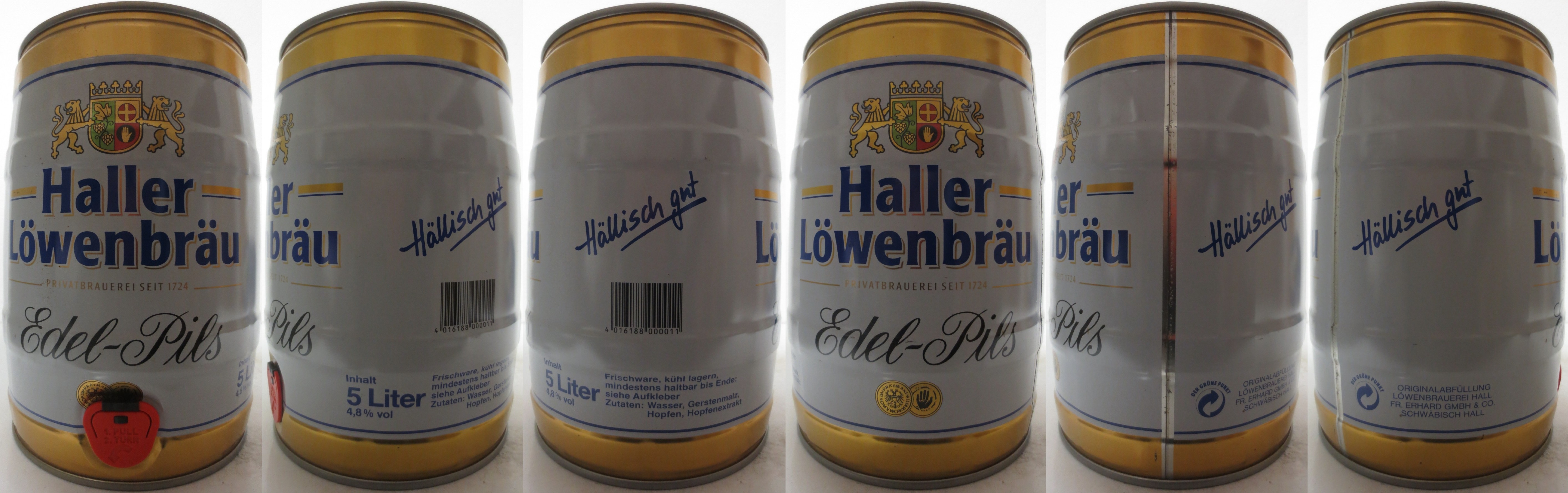 Haller Löwenbräu Edel-Pils (5L) Nr.1 