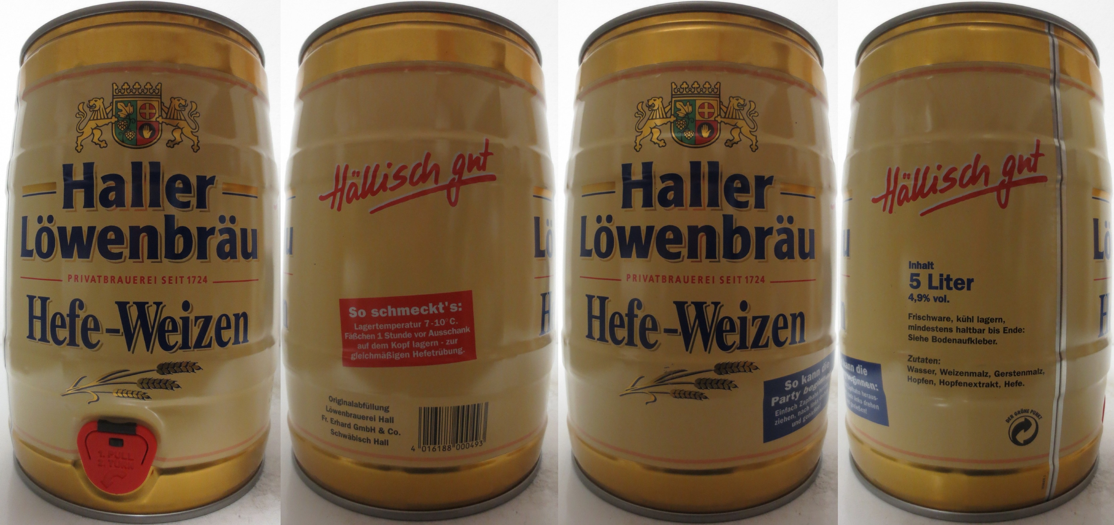 Haller Löwenbräu Hefe-Weizen (5L) Nr.1 
