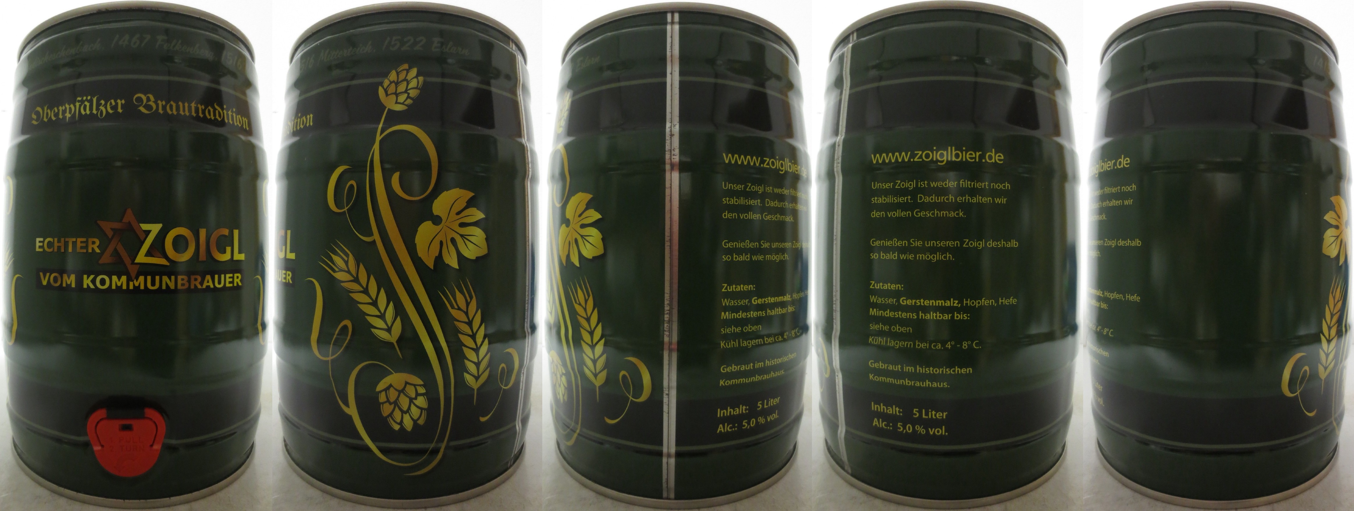 ZOIGL ECHTER VON KOMMUNBRAUER Oberpfälzer Brautradition (5L) Nr.2