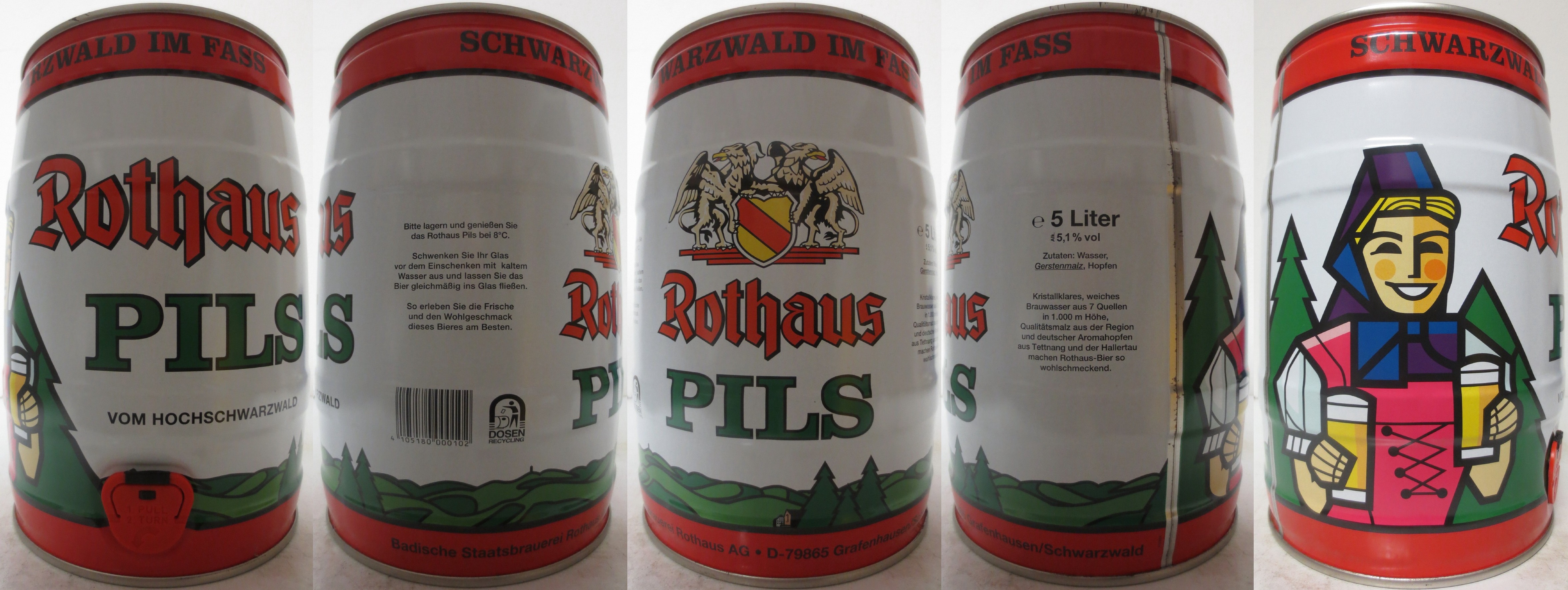 Rothaus PILS FOM HOCHSCHWARZWALD SCHWARZWALD IM FASS (5L) Nr.3