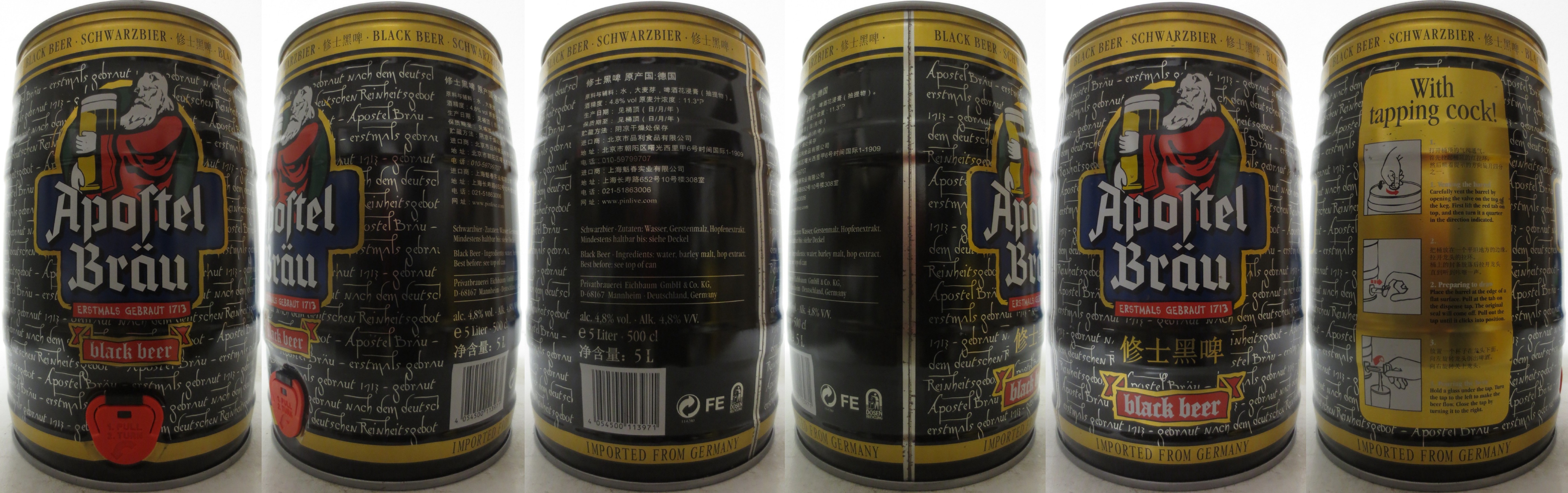 Apostel Bräu black beer (5L) Nr.1 