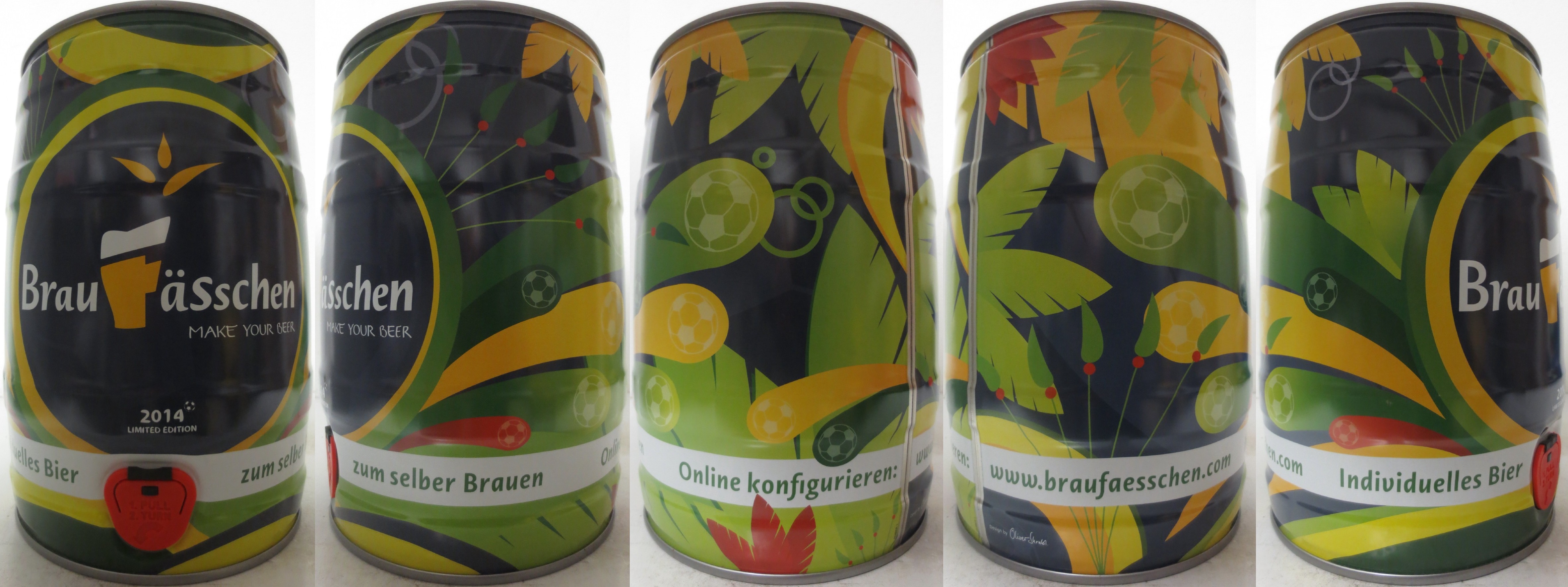 Brau Fässchen MAKE YOUR BEER 2014 LIMITED EDITION  (5L) Nr.1